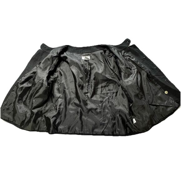 Vintage Covington collarless linen blend Lady blazer black Plus size 24 women - Picture 8 of 10